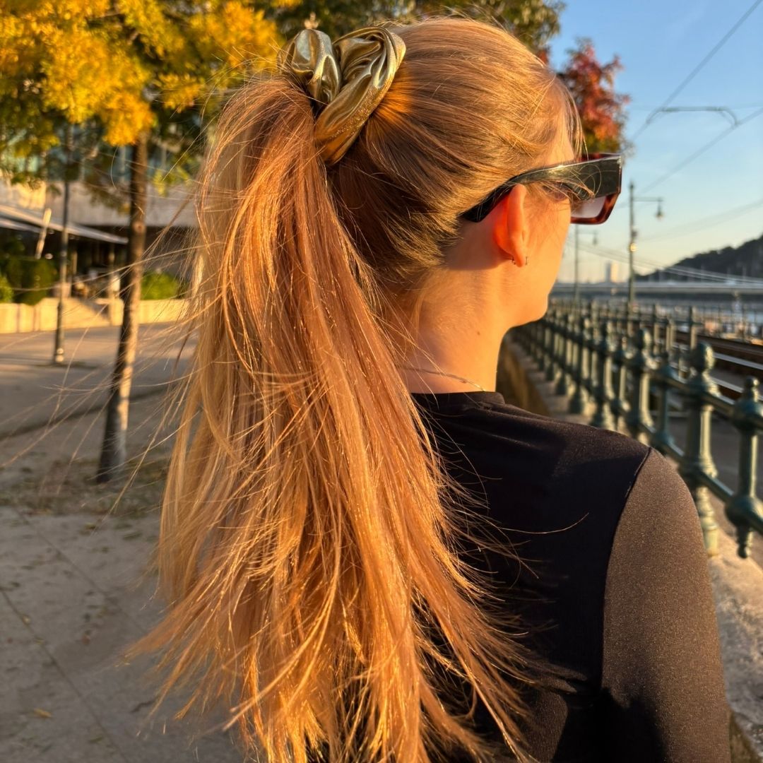 L’ANNE | Arany cipzáras hajgumi - Image 2