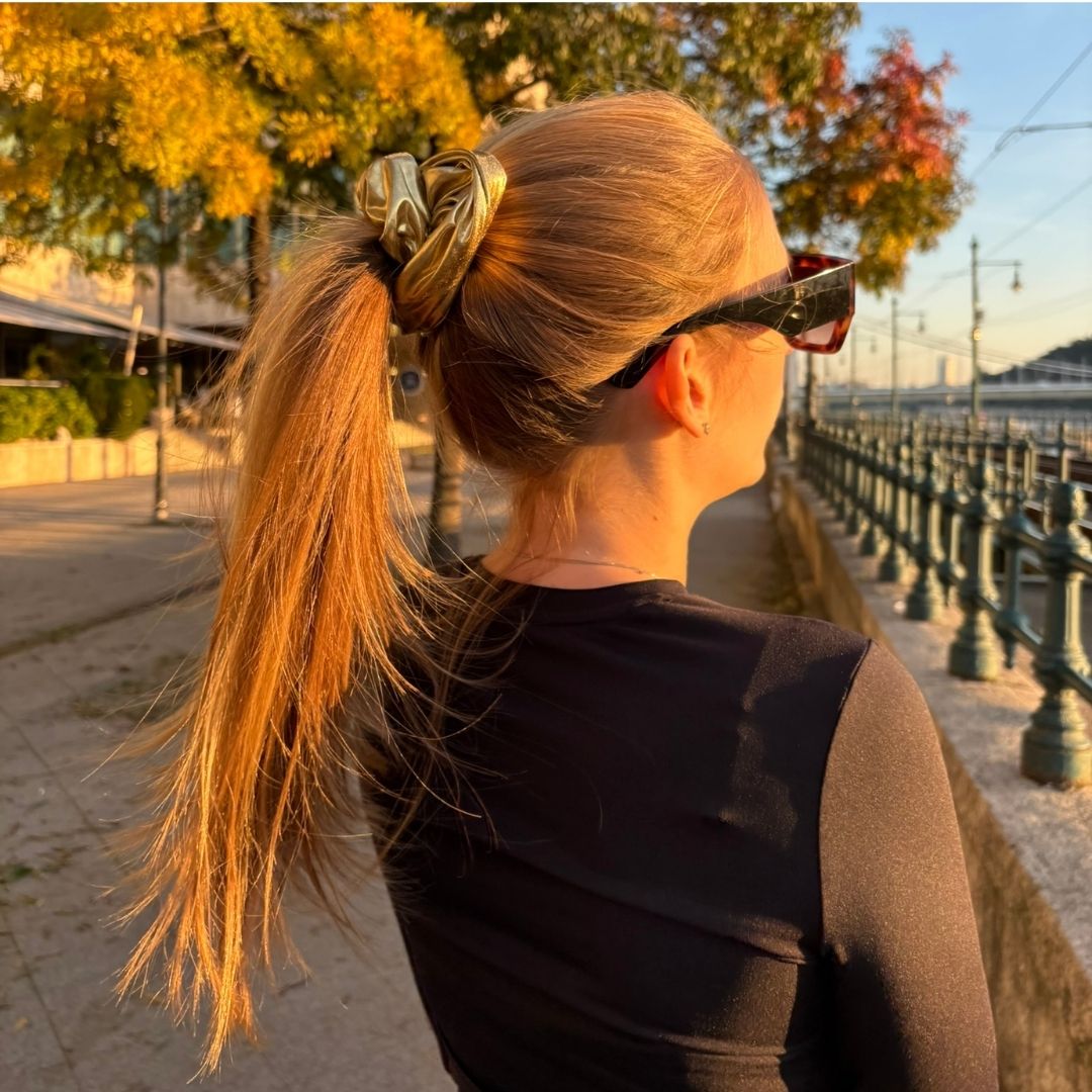 L’ANNE | Arany cipzáras hajgumi - Image 4