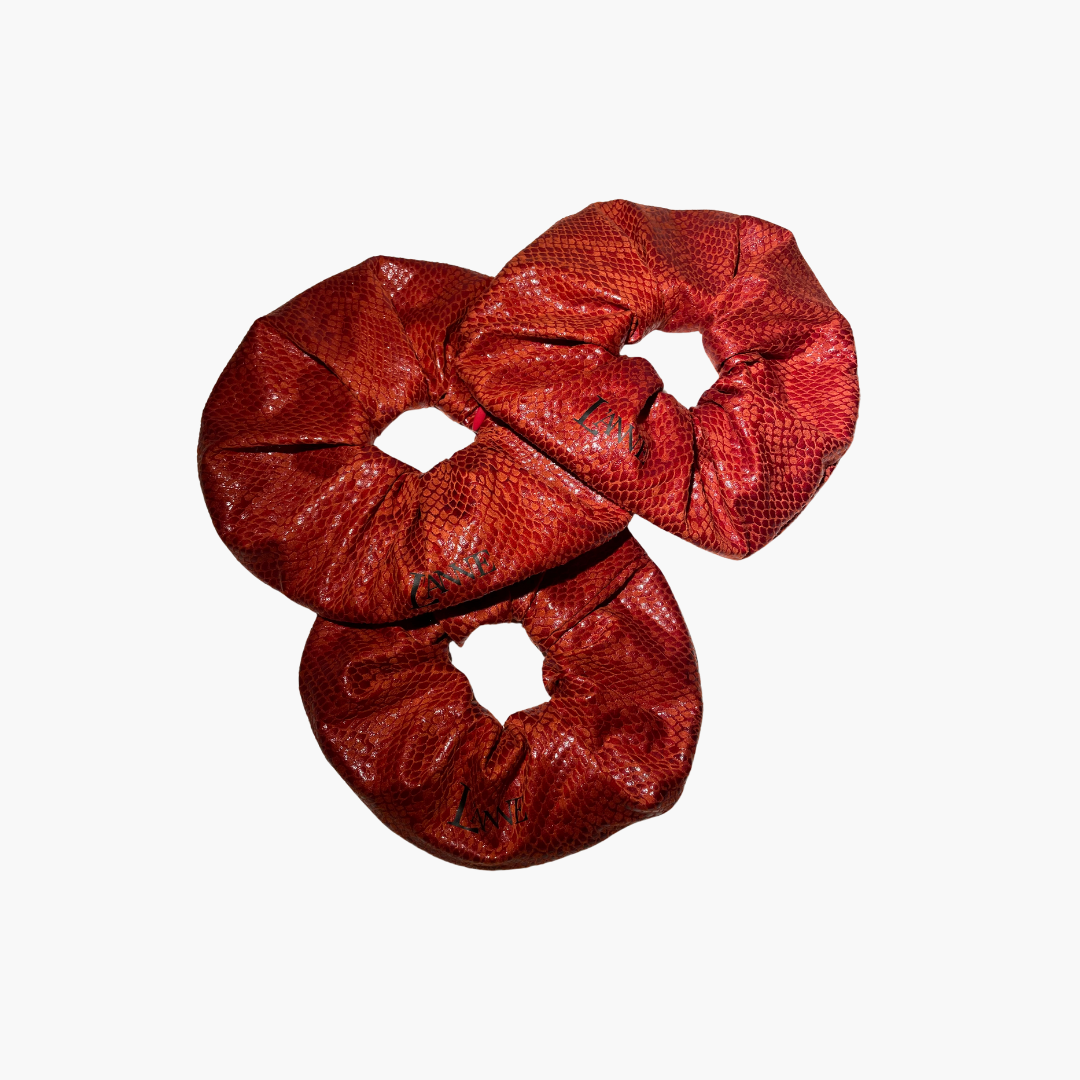 L'ANNE | Kígyóbőr mintás cipzáras hajgumi