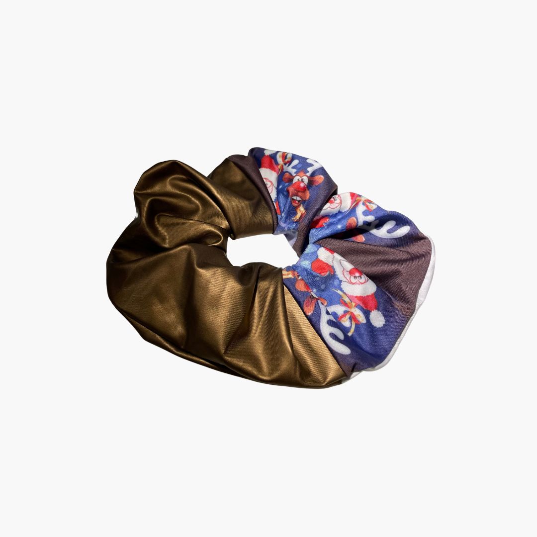 L'ANNE | Karácsonyi mintájú cipzáras hajgumi