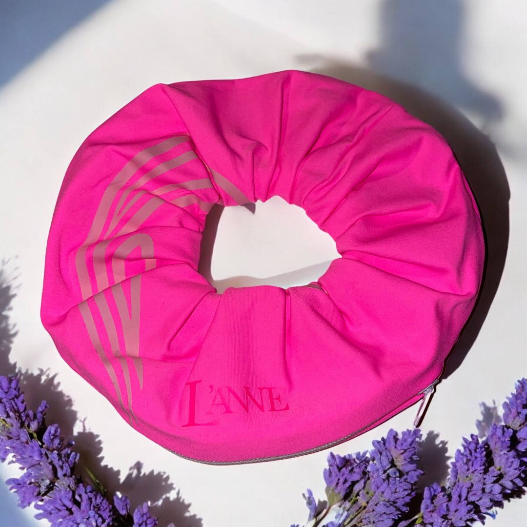 L'ANNE | Rikító rózsaszín cipzáros hajgumi - Image 3
