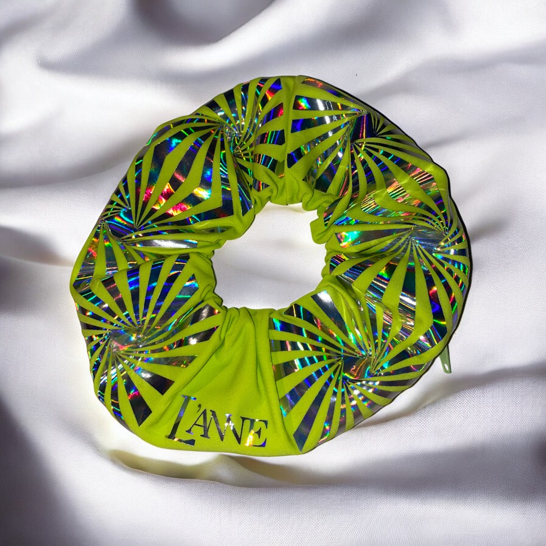 L'ANNE | Rikító zöld cipzáros hajgumi - Image 2