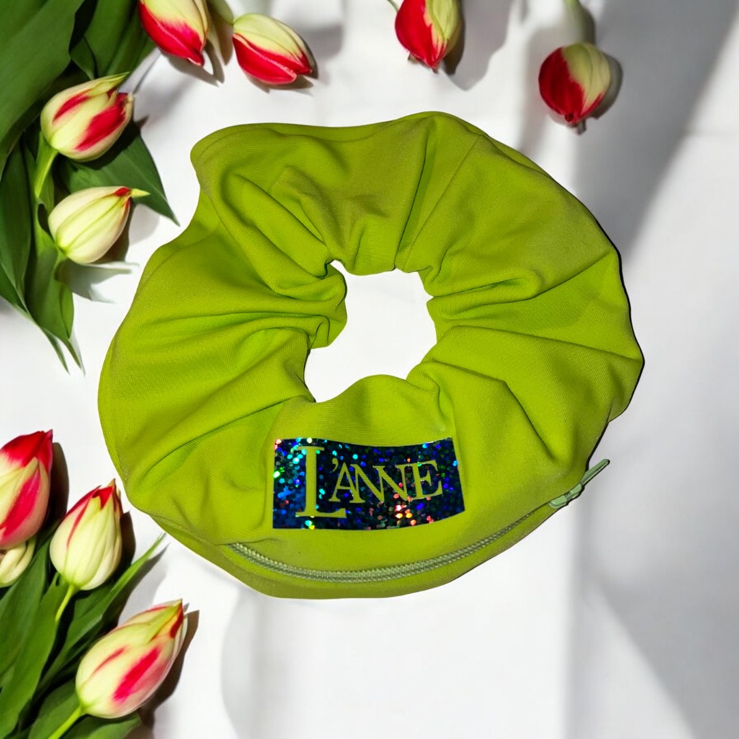 L'ANNE | Rikító zöld cipzáros hajgumi - Image 3