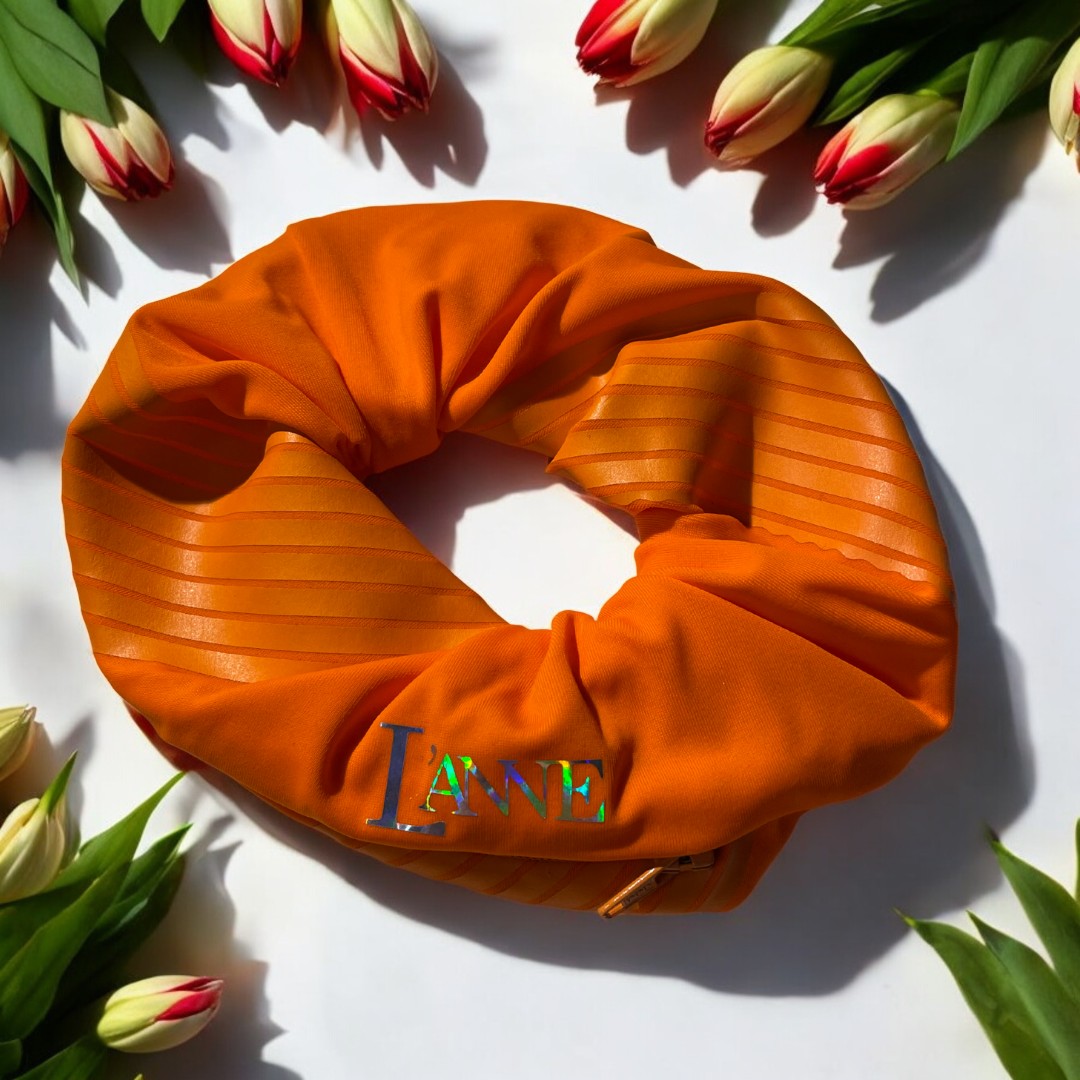 L'ANNE | Narancssárga cipzáros hajgumi - Image 3